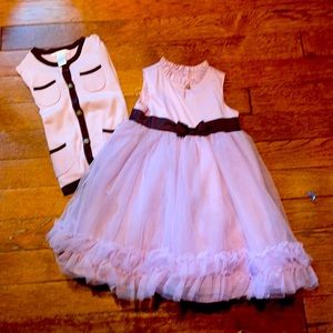Janie and Jack Party Dress and Cardigan Sz 3T